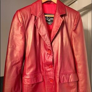 Beautiful Red leather jacket
